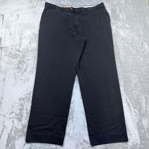 Tommy Bahama Mens Black Silk Blend‎ Casual Chino Pants Tropical Sz 40 Fits 38"